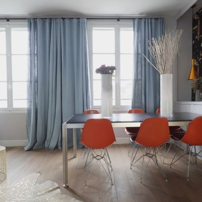 Curtains and window coverings - TOBAGO linen fabric - BISSON BRUNEEL