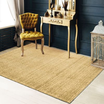 Tapis - TAPIS NUDE - Tapis en laine et coton ocre 120x170 - ALECTO