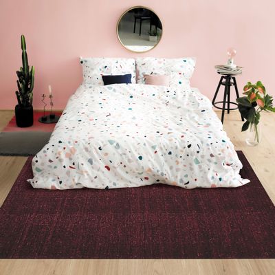 Rugs - NUDE RUG - Carpet in wool and cotton dark red 160x230 - ALECTO