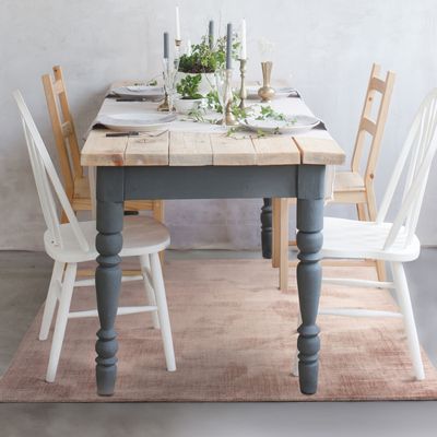 Rugs - SANTAL RUG - Nude pink velvet effect rug 120x170 - ALECTO