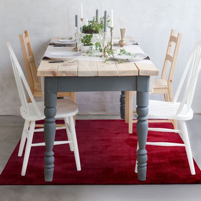 Rugs - SANTAL RUG - Burgundy velvet effect rug 120x170 - ALECTO