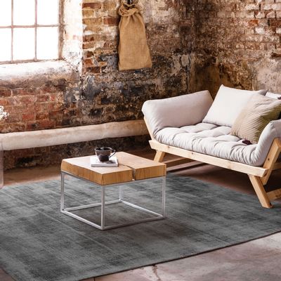 Rugs - SANTAL RUG - Grey velvet effect rug 160x230 - ALECTO