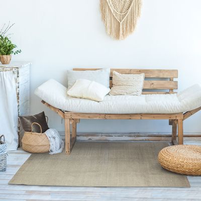 Tapis - TAPIS DUNES - Tapis effet délavé taupe 120x170 - ALECTO