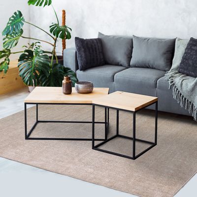 Rugs - DUNES RUG - 160x230 nude pink washed effect carpet. - ALECTO