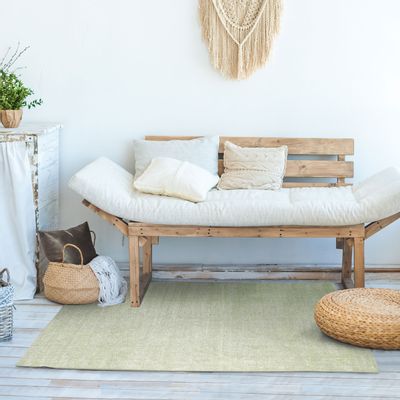 Rugs - DUNES RUG - Light green faded effect carpet 120x170 - ALECTO