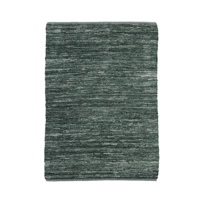Rugs - TAPIS SKIN - Blue grey braided leather rug 120x170 - ALECTO