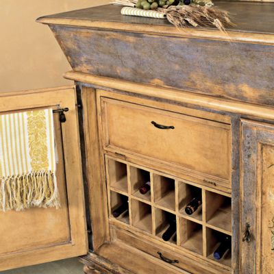 Meubles de cuisines  - Armoire de cuisine laquée et peinte à la main - INTERIORS ITALIA