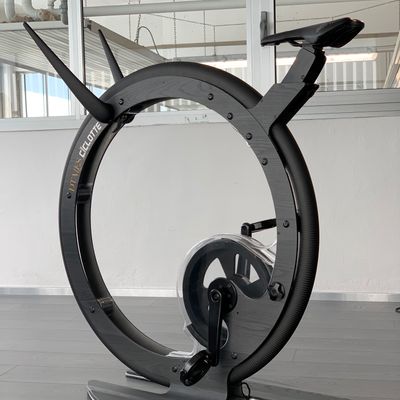 Design objects - Ciclotte exercise-bike in Wood and Mat carbon fibre - CICLOTTE