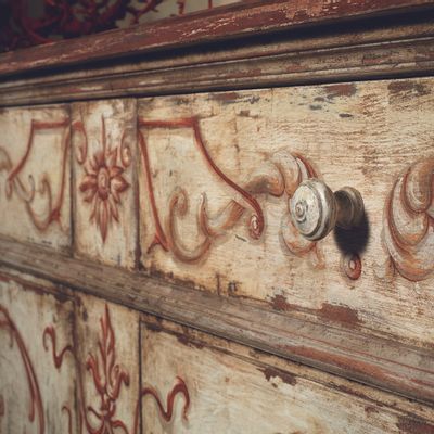 Buffets - AP258/D3 - Buffets décorés à la main avec deux portes et deux tiroirs - INTERIORS ITALIA