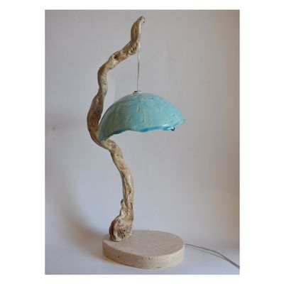 Lampes de table - Lampe "Natura" - bleu clair - TODINI SCULTURE
