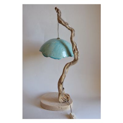 Table lamps - Lamp “Natura” - light blue - TODINI SCULTURE