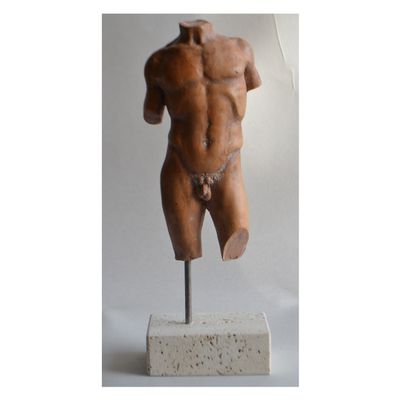 Sculptures, statuettes and miniatures -  Small Ceramic Male Torso - TODINI SCULTURE