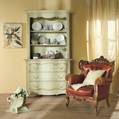 Chests of drawers - PR805 - French Provincial chest of drawers and bookcase. - INTERIORS ITALIA