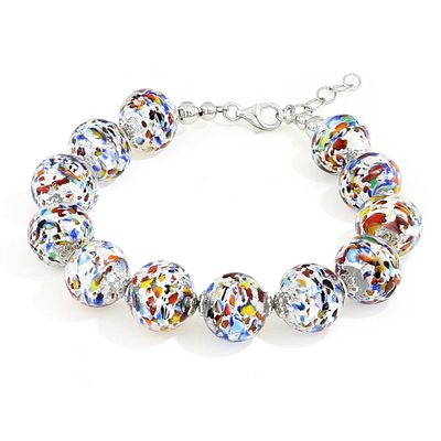 Jewelry - Multicolour Murano Glass Bracelet - LINEA ITALIA SRL