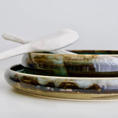 Formal plates - HANDMADE STONEWARE TABLEWARE SET _ CIRCE - MAISON GALA