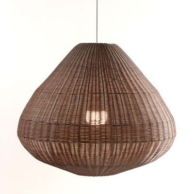 Outdoor hanging lights - RATTAN LAMPSHADE LOMI XL - CRISAL DECORACIÓN