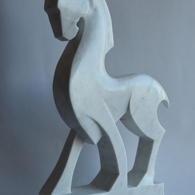 Sculptures, statuettes and miniatures - White Horse - TODINI SCULTURE
