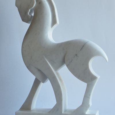 Sculptures, statuettes and miniatures - White Horse - TODINI SCULTURE