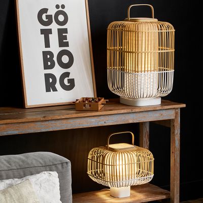 Lampes de table - Table lamp and lantern BAMBOO SQUARE - FORESTIER