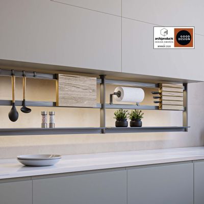 Kitchens furniture - Hang kitchen racks system - DAMIANO LATINI