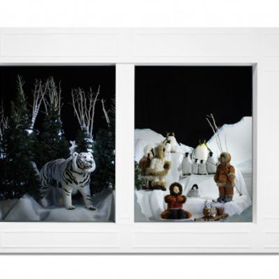 Christmas garlands and baubles - AUTOMATES DE L'UNIVERS POLAIRE : Ours polaires, animaux de la banquise. - ATELIER MT - ANIMATE FACTORY
