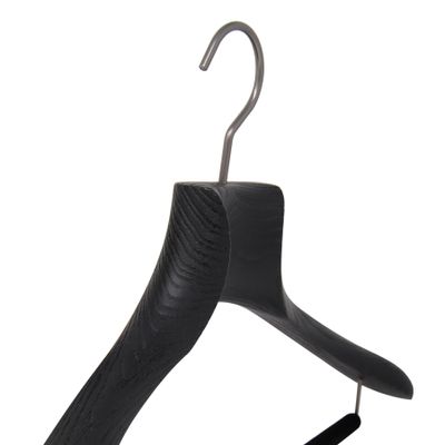 Homewear - Luxury Hangers for Suit and Shirt - Black, Brushed Wood - MON CINTRE