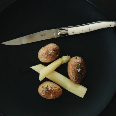 Couteaux - Couteaux de table brillants en os, coffret de 6 - FORGE DE LAGUIOLE