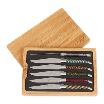 Knives - Laguiole Samba steak knife set - LAGUIOLE EN AUBRAC