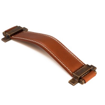 Artistic hardware - Handle in leather - THEA DESIGN