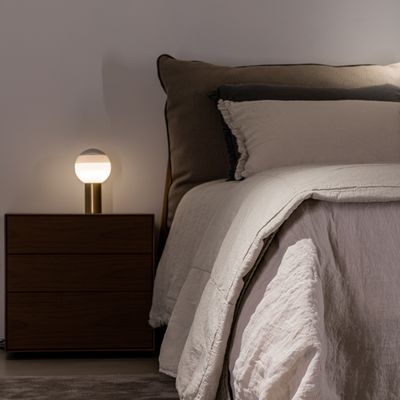 Linge de lit - Housse de couette en lin et coton Stone-Castell - MIKMAX BARCELONA