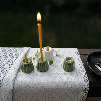 Decorative objects - Porcelain Canele Candle Holder - OVO THINGS