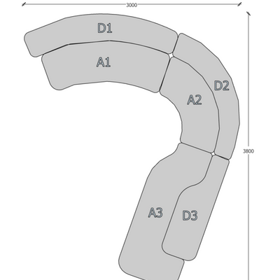 Sofas - CHUBBY SOFA - POP CORN