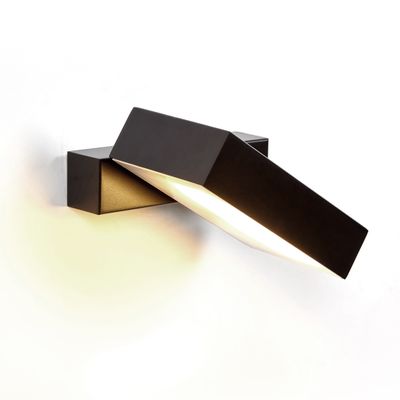 Wall lamps - DUAL 340 degrees black or white removable wall lamp - LUXCAMBRA