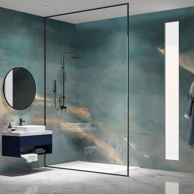 Decorative objects - Egeo Collection Blue Bathroom Wallpaper - LA MAISON MURAEM