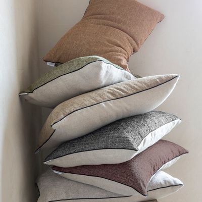 Fabric cushions - Voltaire Chanterelle Cushion Cover - ALEXANDRE TURPAULT
