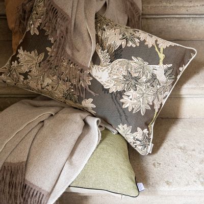 Fabric cushions - Voltaire Lichen - Cushion cover - ALEXANDRE TURPAULT