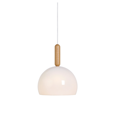 Hanging lights - MAD hanging lamp in white polycarbonate of ø24cm or ø35cm - LUXCAMBRA