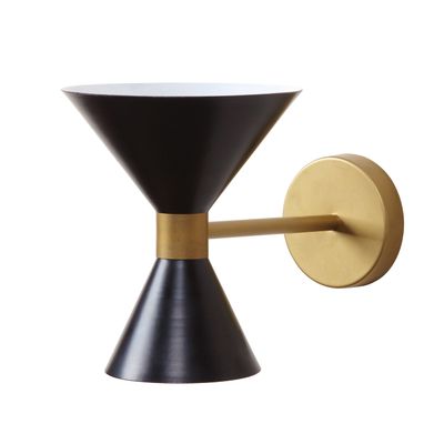 Wall lamps - UEC wall lamp in black/gold or white/gold - LUXCAMBRA