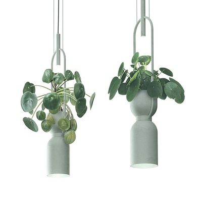 Suspensions - OXYGEN suspension pot de fleur en noir ou blanc - LUXCAMBRA