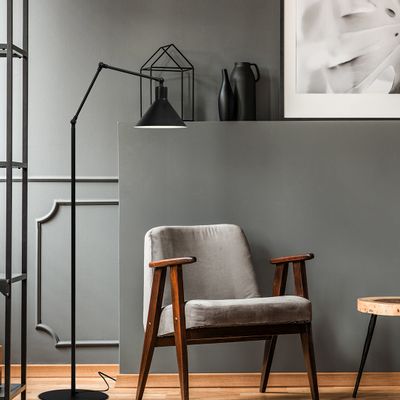 Floor lamps - CAPUCHINA floor lamp in black metal - LUXCAMBRA