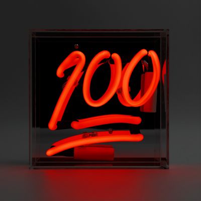 Table lamps - '100' Mini Glass Neon Sign - LOCOMOCEAN
