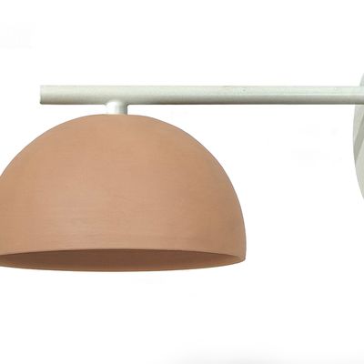 Wall lamps - ABSIS wall lamp natural terracotta - LUXCAMBRA