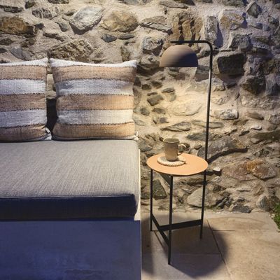 Floor lamps - ABSIS floor lamp in natural terracotta - LUXCAMBRA