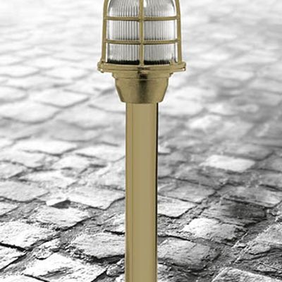 Outdoor floor lamps - Brass collumn light 64 (from 7 cm Height to 3m)  - ANDROMEDA LIGHTING