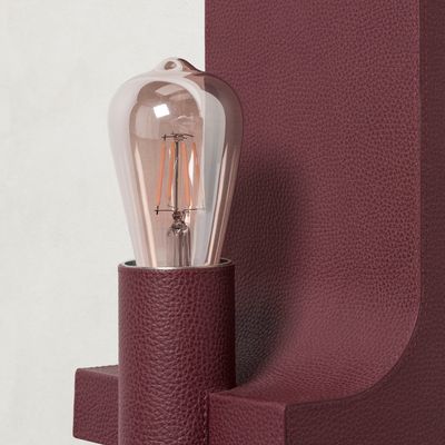 Objets design - WALCOTT APPLIQUE MURALE EN CUIR - GIOBAGNARA