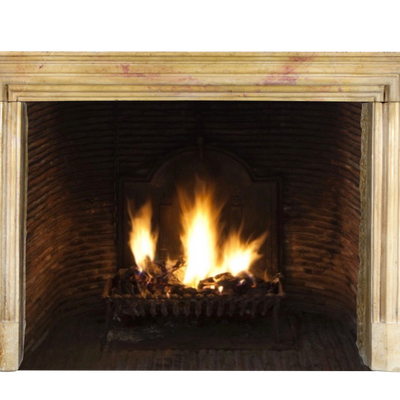 Decorative objects - French Limestone Fireplace. - MAISON LEON VAN DEN BOGAERT ANTIQUE FIREPLACES AND RECLAIMED DECORATIVE ELEMENTS