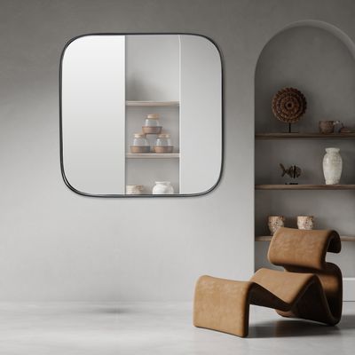 Miroirs - MIROIR CARRE NOIR 120X120CM - EMDE