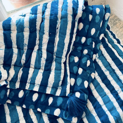 Homewear - Handmade bedspread in block-print - PECHAAN