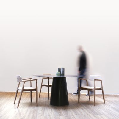 Dining Tables - Lombok round metal dining table - TERRE ET METAL