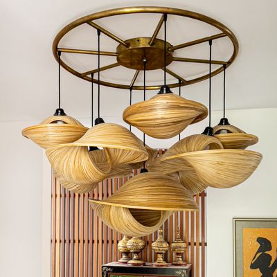 Decorative objects - VERSA hanging lamps, bamboo pendant light - BAMBUSA BALI